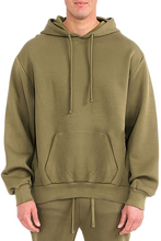 Load image into Gallery viewer, WEIV Men&#39;s Oversized Solid Tech  Fleece Hoodie
