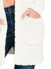 Load image into Gallery viewer, Zenana Long Sleeve Popcorn Sweater Cardigan with Pockets
