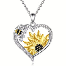 Load image into Gallery viewer, Cute Lady Animal Bee Sunflower Heart Earrings

