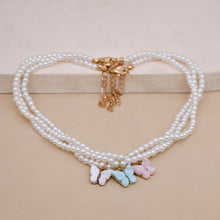 Load image into Gallery viewer, European And American Opal Bow Knot Pearl Necklace Women
