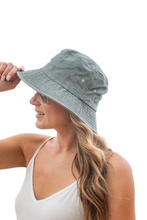 Load image into Gallery viewer, Solid Distressed Bucket Hat
