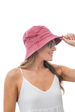 Load image into Gallery viewer, Solid Distressed Bucket Hat
