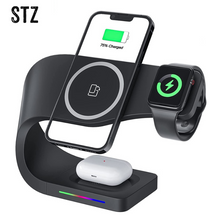 Load image into Gallery viewer, 3 in 1 Wireless Chargers Stand
