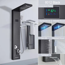 Load image into Gallery viewer, LED Light Shower Panel with Digital Display &amp; SPA Massage System
